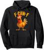 Funny F-Caw-F Chicken FCAWF Chicken Design Funny Unisex Hooded Sweatshirt