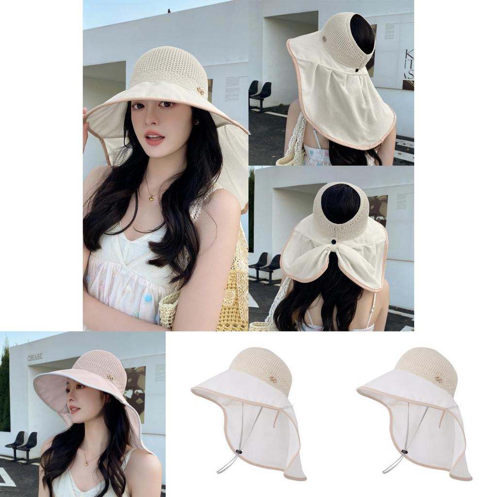 Breathable Outdoor Sun Hat With Wide Brim And Neck Shield For Casual And Travel Use