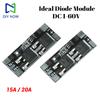 DC 1-60V Ideal Diode Module Solar Charging Anti-Reverse Current Zero Voltage Drop 15A / 20A High Current Dual Parallel MOS
