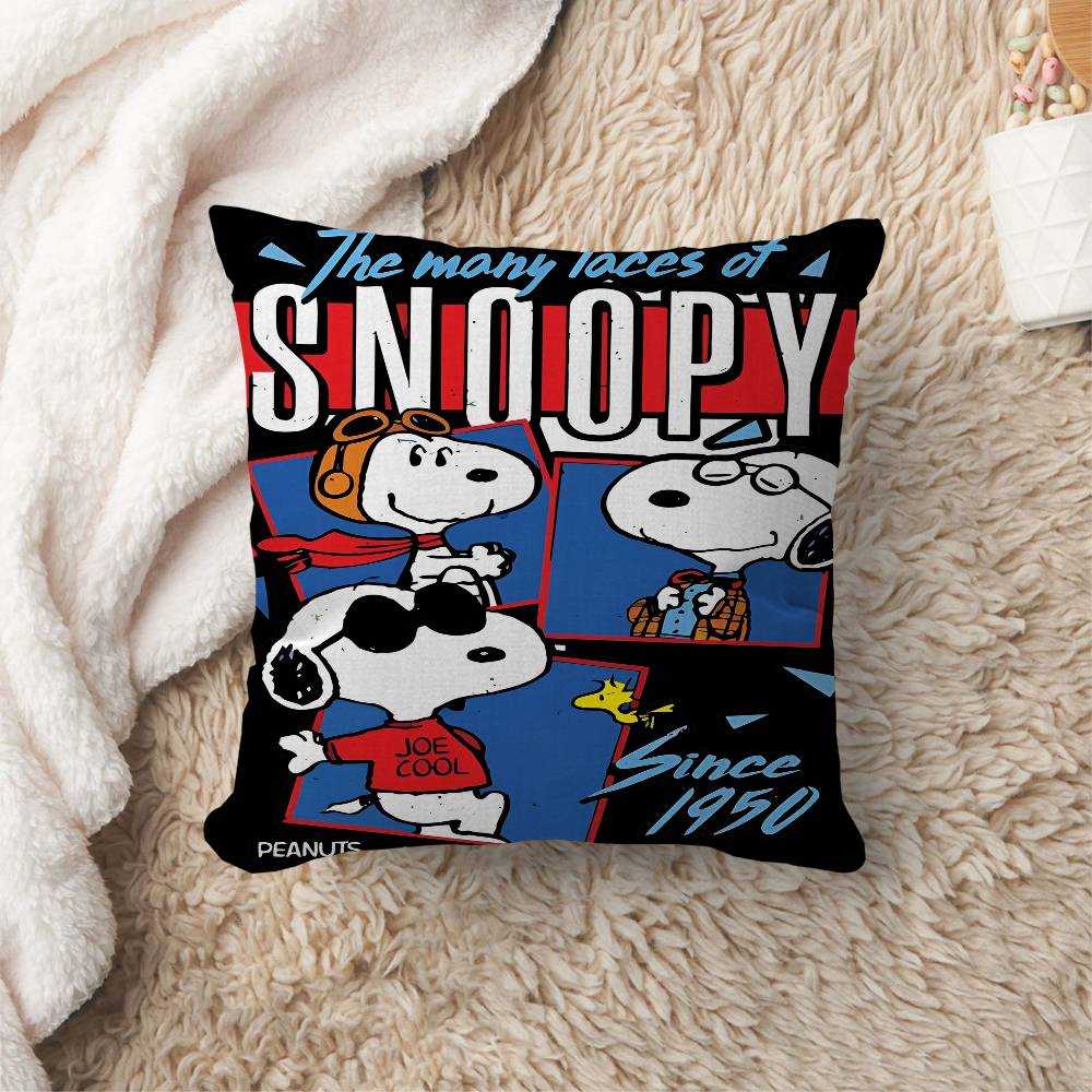 The S-Snoopy Show Cushion Cover Inches Farmhouse Decor Home Throw Pillow Covers For Couch Decorations