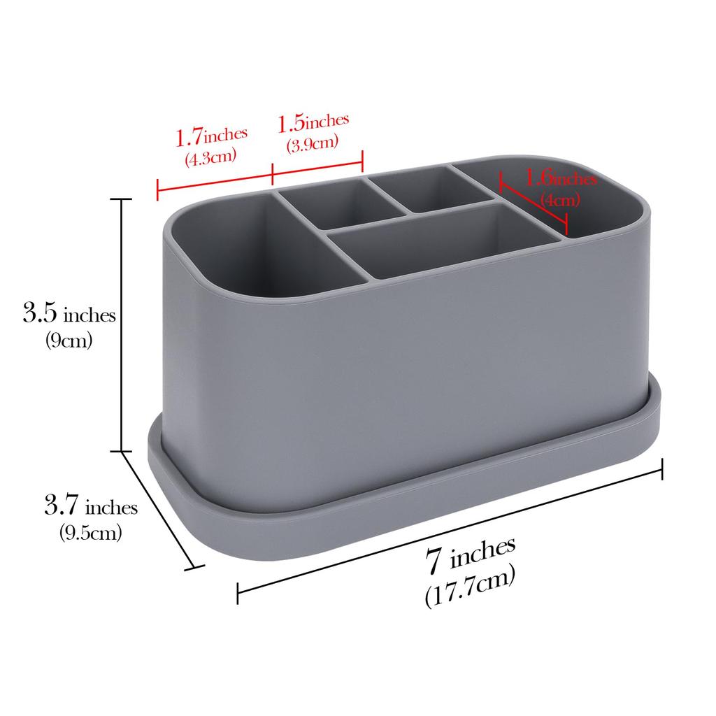 Linkidea Electric Toothbrush Silicone Toothbrush Countertop Electric Toothbrush Holder Organizer Compatible with Pro 100 and Spinbrush Pro Holder,