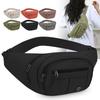 Unisex Lightweight Waist Pack – Secure Zippered Pockets, Adjustable Strap  Wear As Chest or Belt Bag