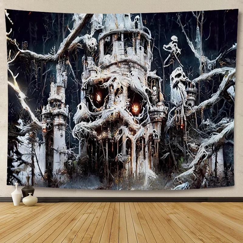 Halloween Decoration Background Cloth Hanging Cloth Wall Renovation Home Living Room Room Decoration Party Decoration