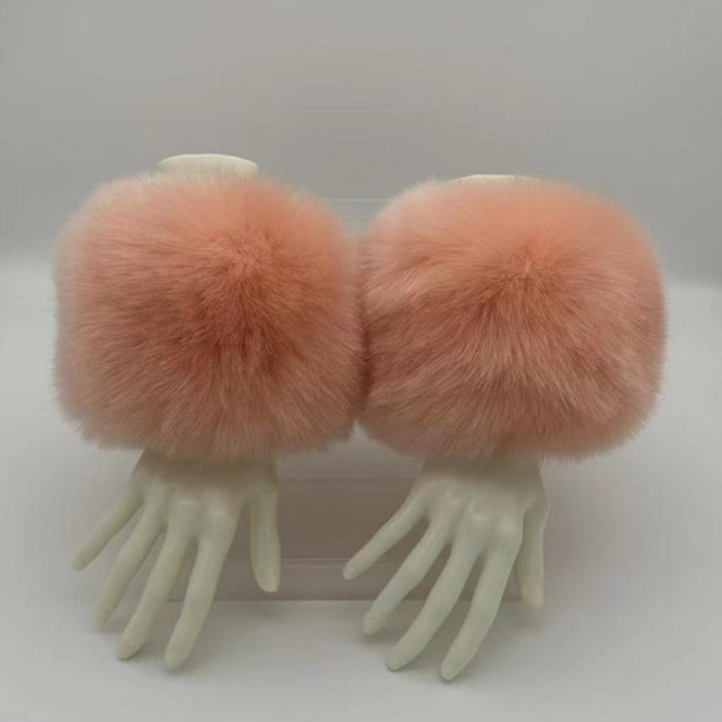 Мягкие пушистые нарукавники для модных женщин и модной молодежи, разноцветные пушистые манжеты в стиле Y2K
