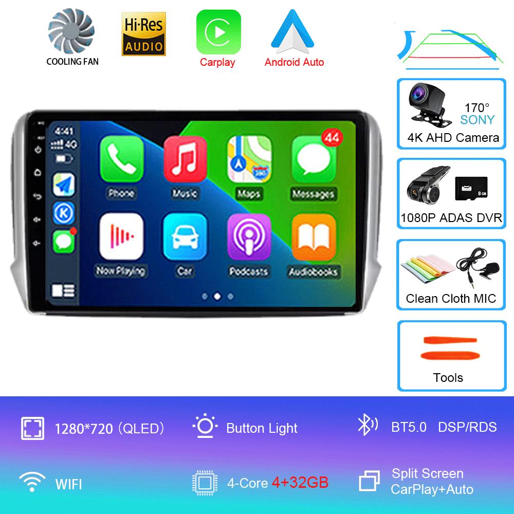 Android 14 для Peugeot 2008 208 серии 2012 2013 2014 2015 - 2018 Мультимедиа Стерео Автомобильный GPS Плеер Навигация Радио Видео Плеер