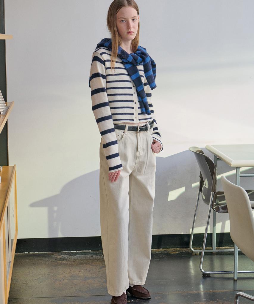 AHWE Color Dyeing Wide Denim_L Beige