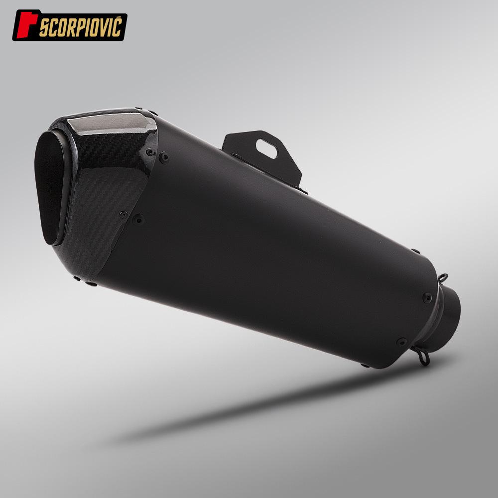 Выхлопная труба для спортбайка и стритбайка для T155, CBR650, Sai 800, Z900, MT07, 321R