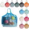 Cotton Reusable Shopping String Fishnet Mesh Bag Net Turtle Bags Woven Net Tote Storage Handbag Tote