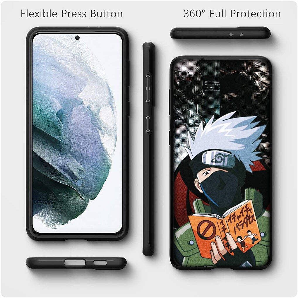 Для Samsung Galaxy S25 S24 S23 iPhone 17 16 15 Xiaomi Redmi Note 14 13 12 11 Plus Pro Max XR A37 A57 Чехол для телефона Наруто Аниме Какаши OPPO Huawei Обложка