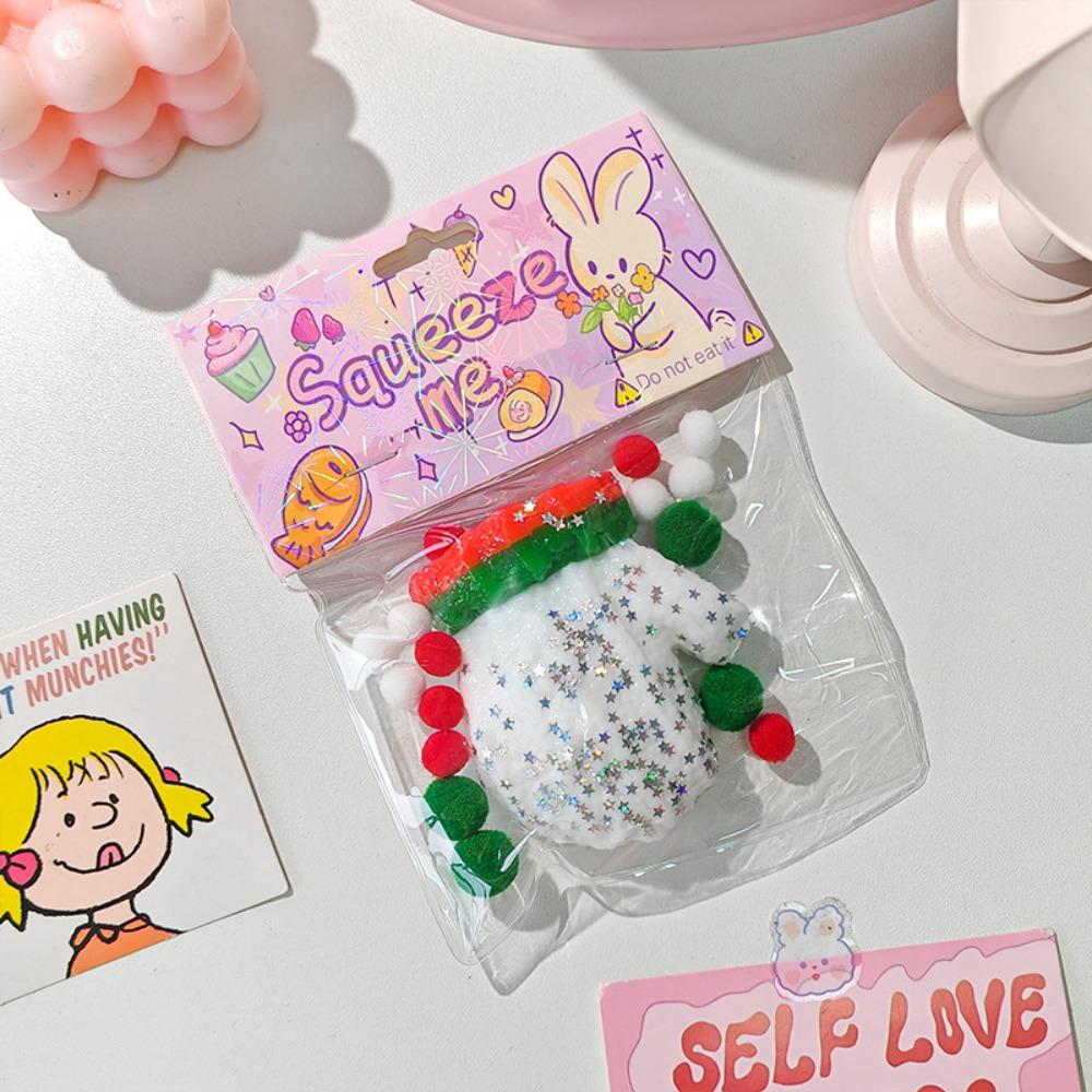 Silicone Christmas Cat Paw Squeeze Toys Slow Rebound Cat Paw Pinch Toy  Christmas Gift