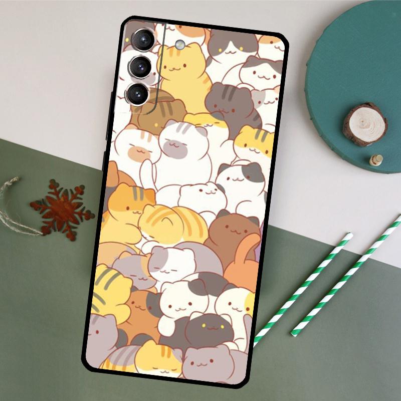 Чехол Neko Atsume для Samsung Galaxy S9 S10 Plus S20 S21 FE S22 S23 Ultra Note 10 20 Ultra Чехол для телефона