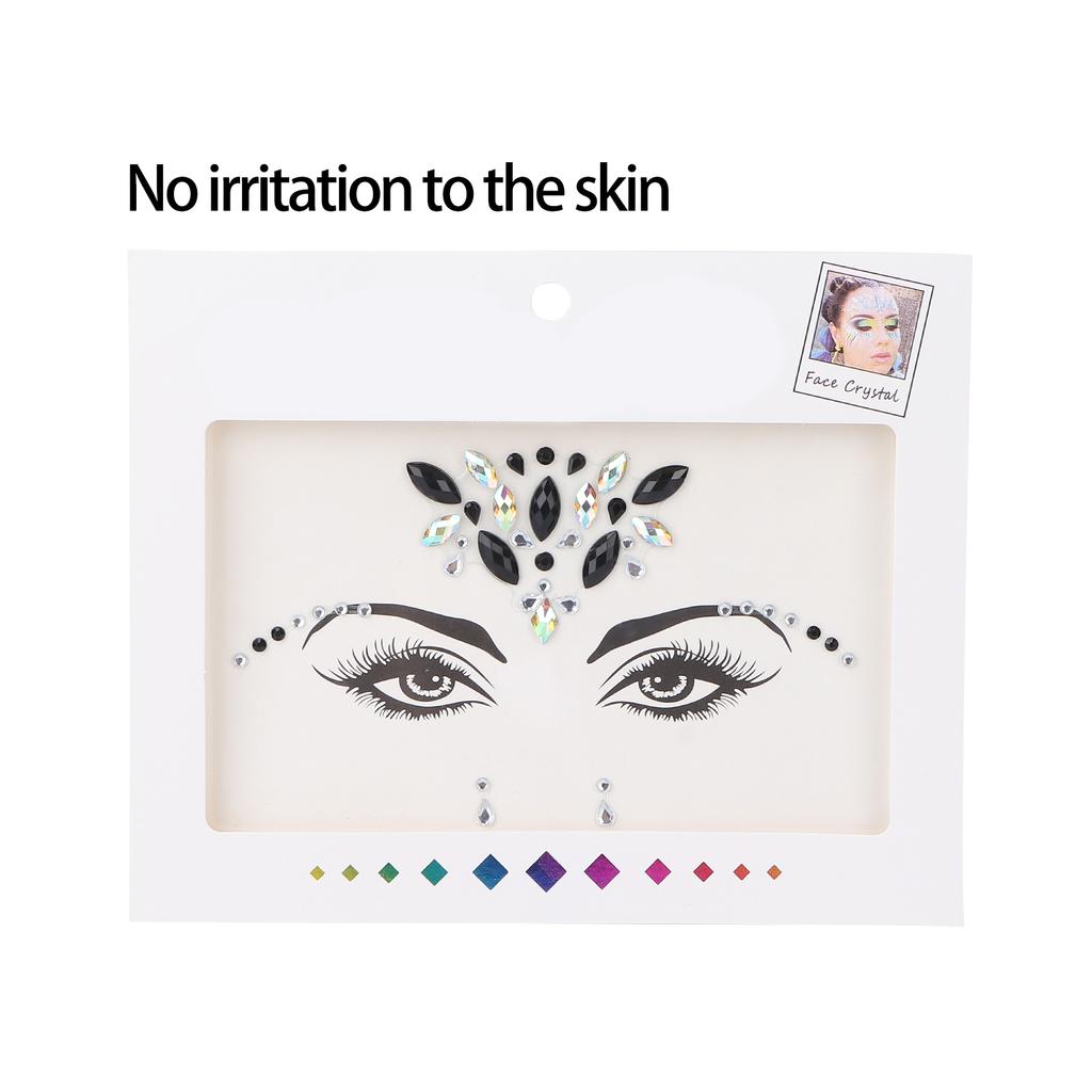 Глаза Лицо Стразы Наклейка Блеск Временные Наклейки для Лица Украшения для Фестивальной Вечеринки