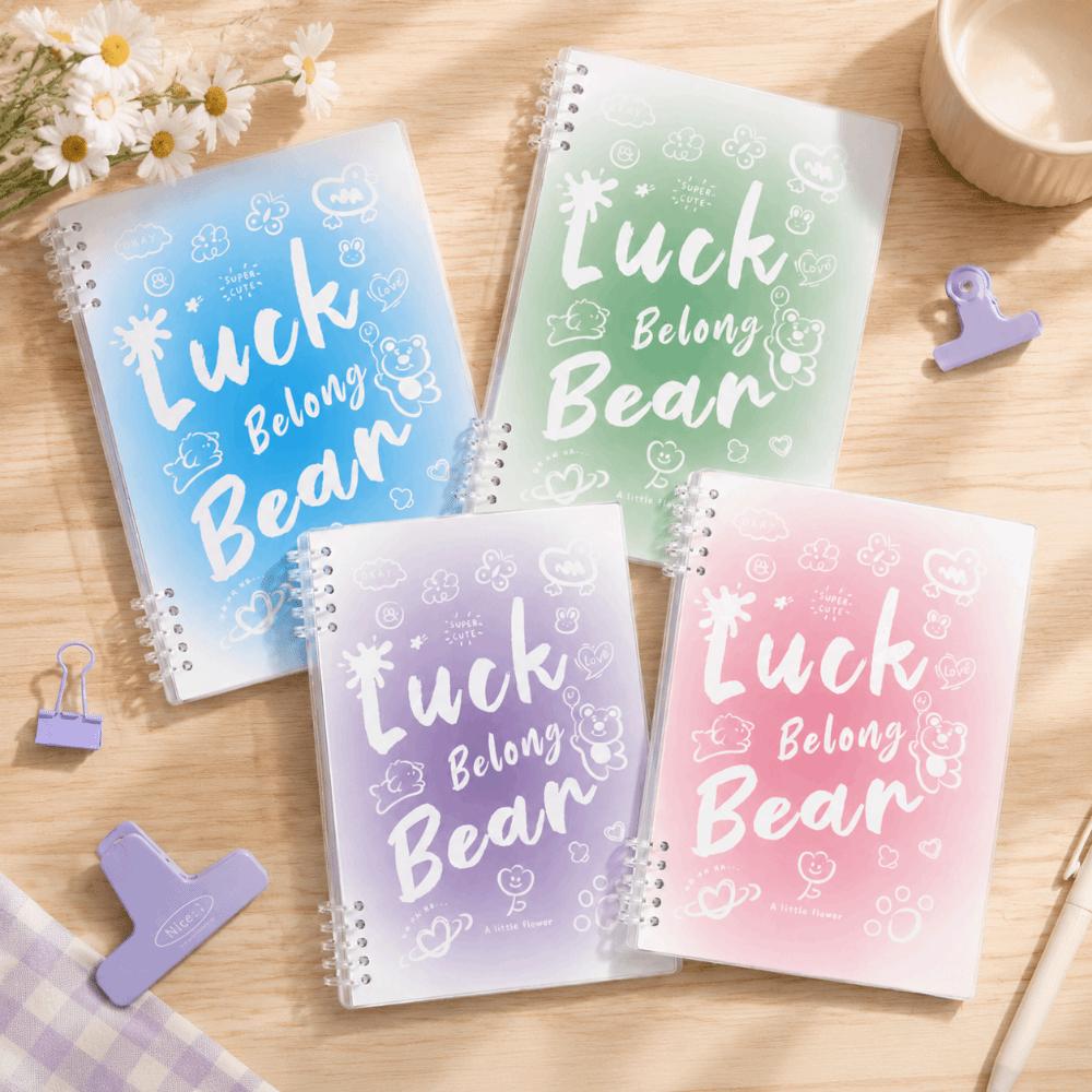 Gradient Color Binder Notebook Detachable Notepad Durable Loose-leaf Notebook  Studnets