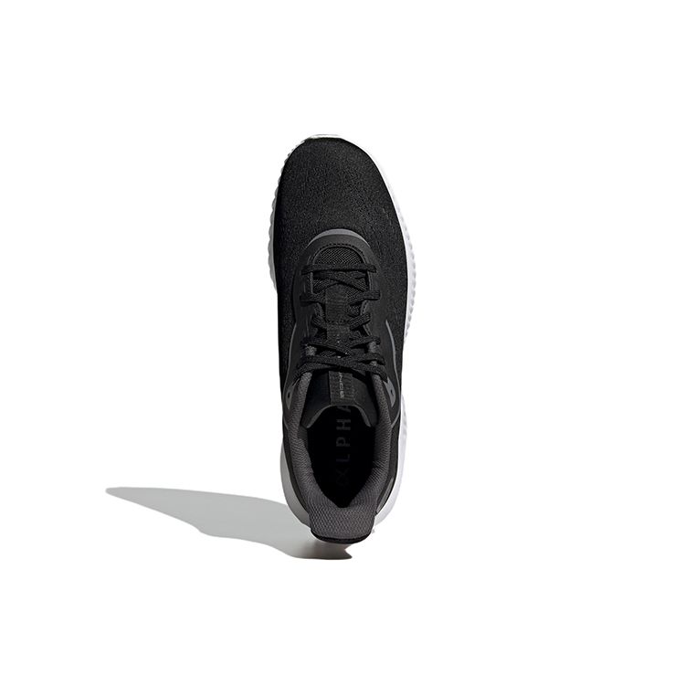adidas Alphabounce Удобная Универсальная Ткань Прочные Дышащие Низкие Повседневные Кроссовки для Бега Унисекс Кроссовки Черные HR0607