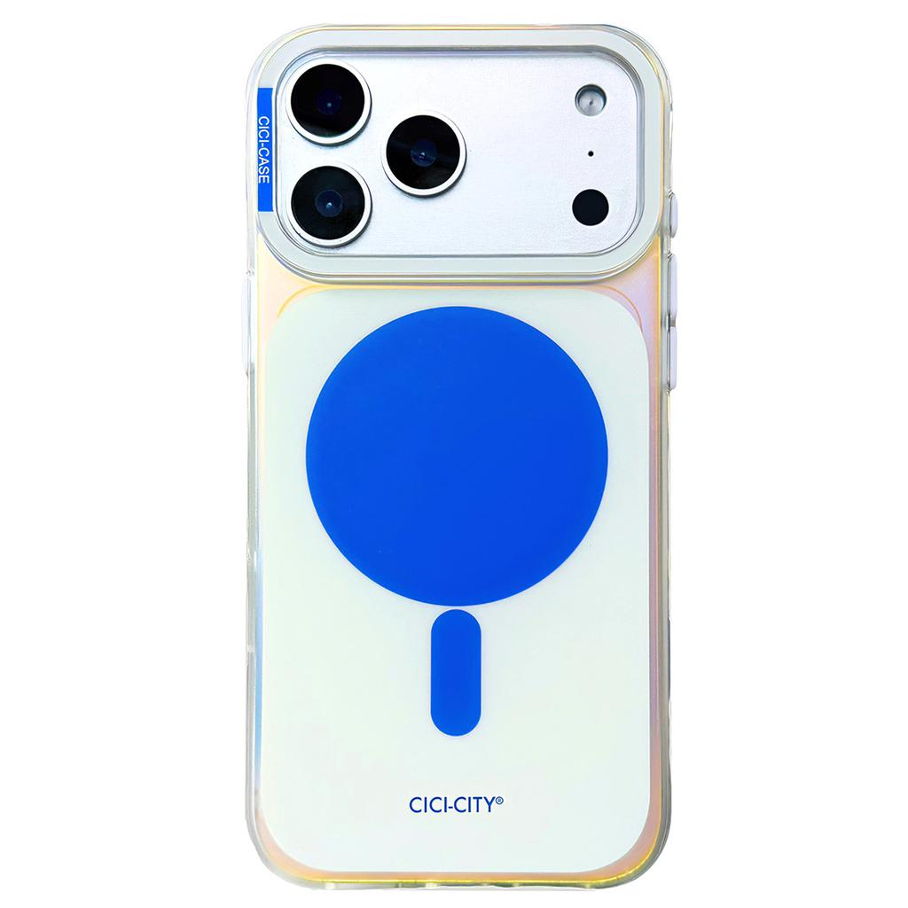 CICI-CITY For iPhone 17 Pro Max Case Compatible with MagSafe PC + TPU IMD Dual Color Phone Cover