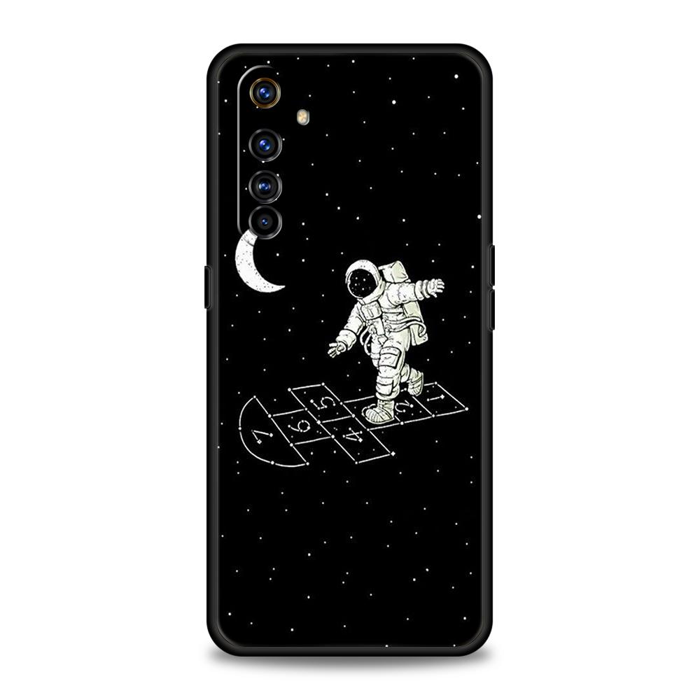 Милый чехол для телефона с астронавтом для Realme 13 12 11 10 9 8 5G 7 C25 C35 GT5 GT3 GT2 Pro Plus Для Realme GT Neo 2 3 3T 5 Чехол