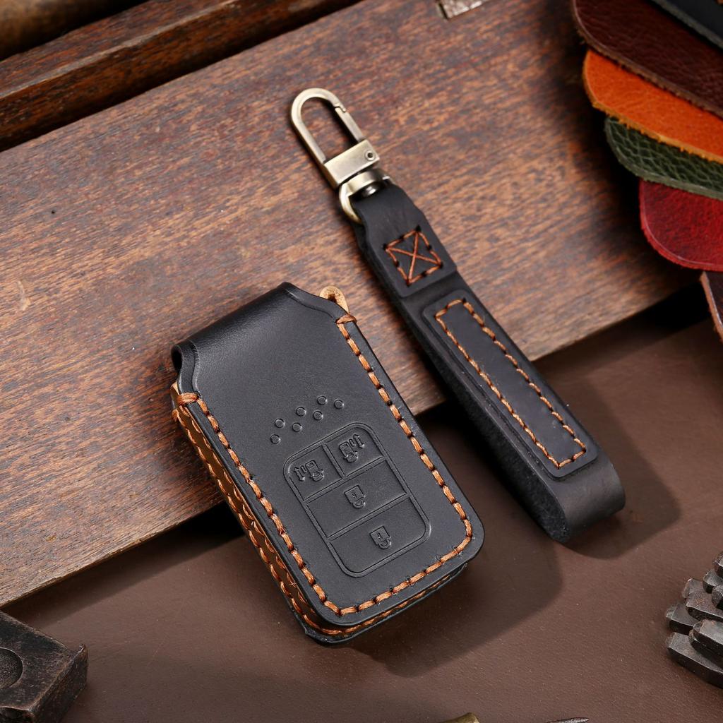 Car key cover is suitable for Honda key cover Civic Accord handmade leather key cover