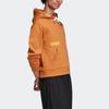 Adidas Удобная мягкая толстовка с капюшоном Teccop Letter Pattern, женская толстовка с капюшоном, оранжевая EA0344