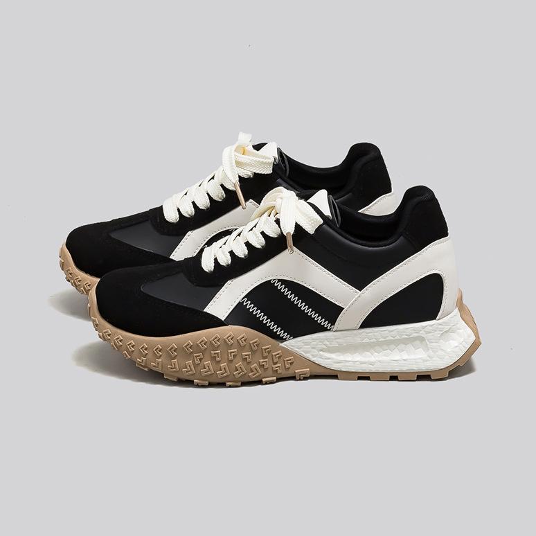 Женские новые повседневные спортивные кроссовки на толстой подошве с внутренней платформой, увеличивающей рост, в стиле академии, маленькие универсальные немецкие тренировочные кроссовки F8867