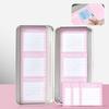 Empty Magnetic Fake Eyelash Storage Box With 6 Diskettes False Eyelash Holder Case Container Travel Pallet Lash Holder
