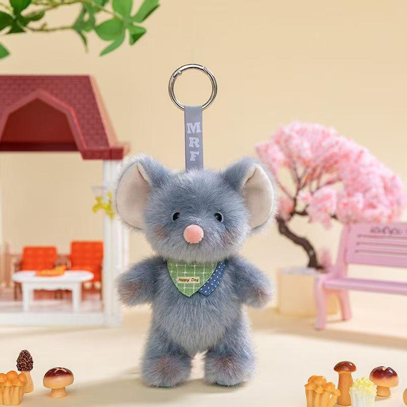 Scented Rabbit Plush Keychain - Fluffy Backpack Clip Gift