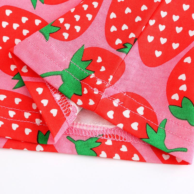 2024 детская одежда, платье для девочек, летнее модное платье принцессы с мультяшным принтом для девочек и малышей, вязаные хлопковые детские платья