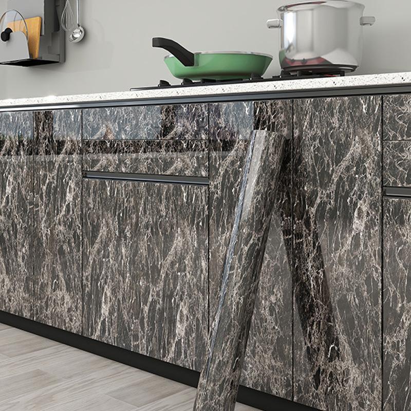 200 см/рулон водонепроницаемые многоцветные самоклеящиеся утолщенные DIY однотонные наклейки на стену из ПЭТ