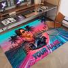 Custom Rug George Russell Pattern Print Name Text Soft Non‑Slip Floor Carpet for Home Indoor Decoration