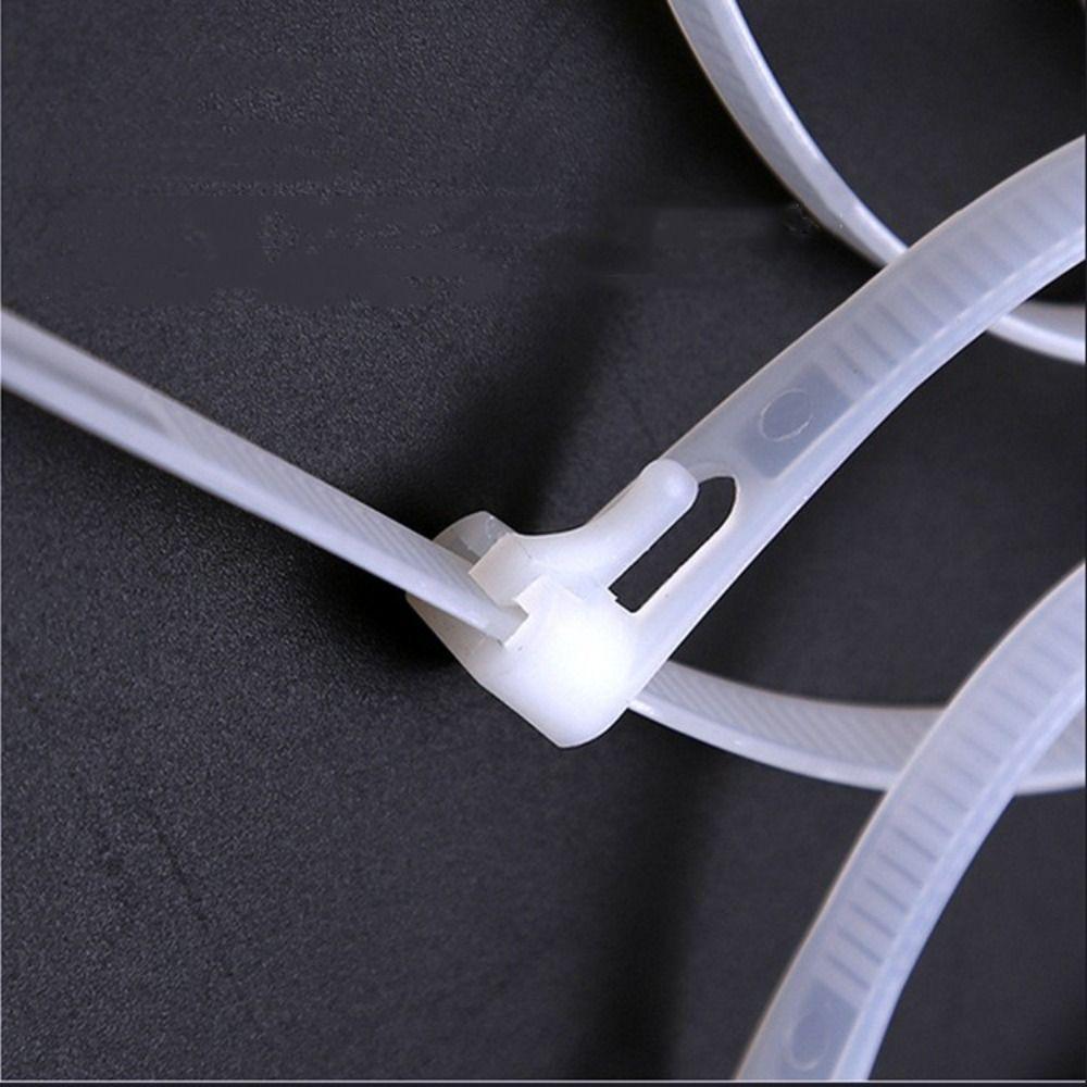 50pcs Loose Slipknot Cable Zip Tie 5*200 Nylon Cable Tie Quality Detachable Bundle