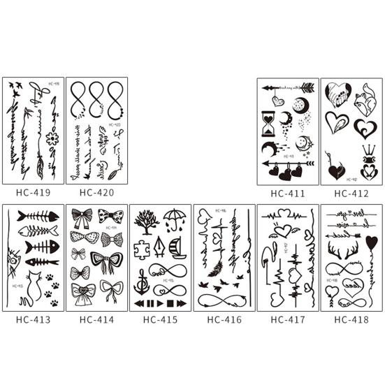 Tattoo Stickers Waterproof Durable Paper Temporary Tattoo Stickers for Party