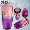 tonra Crystal Shift Knob Shift knob Universal Adapter M8 M10 M12 45x100mm 190g MT AT Car Twist Pink x Purple