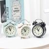 Retro Loud Bell Alarm Clock with Night Light - Silent Bedside Clock, Creative Gift for Students and Bedroom Decor