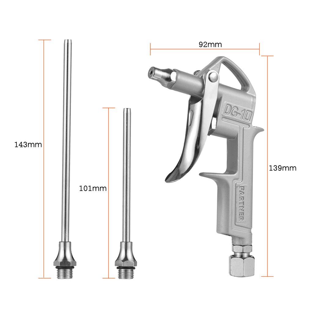 Мини-пневматический пистолет, пневматический пылеуловитель, воздушный пистолет-распылитель, воздуходувка для очистки пыли с 2