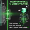 Multifunctional 16 Green Lines Laser Level 3 Degrees  Self-leveling Function Leveling Tool Omnidirectional