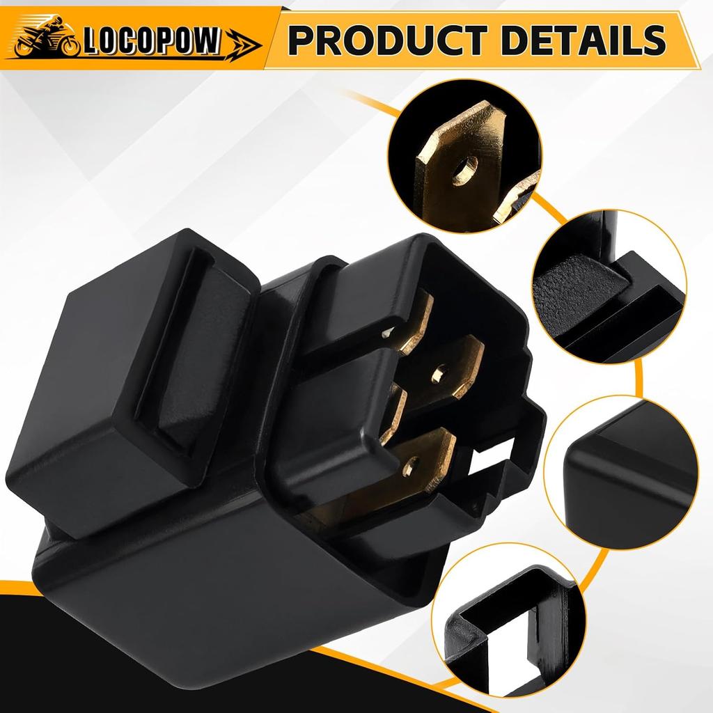 Starter Solenoid Relay Assy for Polaris Predator 50 90 Suzuki QuadSport LT 80 Z50 Yamaha Warrior 350 Big Bear 400 Grizzly 660 600 Moto 4 Raptor