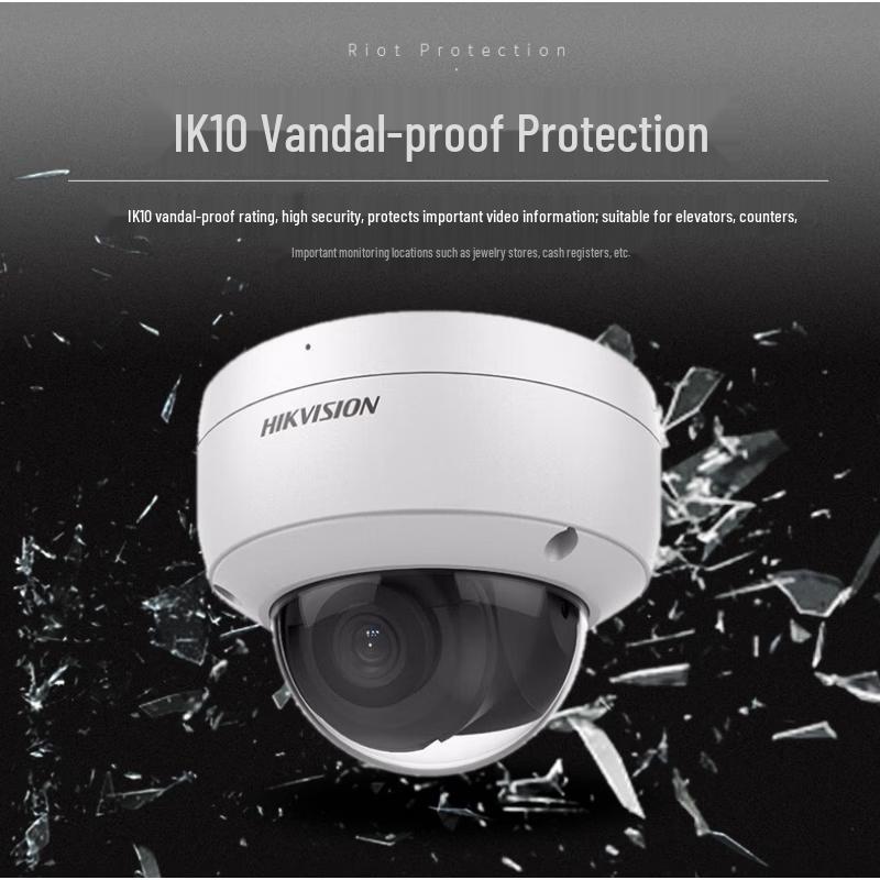 Hikvision 4 Мп 2K HD PoE Купольные и Поворотные Камеры Наблюдения Штекер CN (адаптер в комплекте)