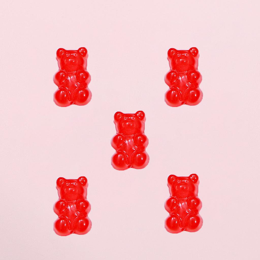 1000Pcs Resin Candy Bear Charms Beads for DIY Necklace Bracelet Earrings Jewelry Making