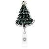 Pink Santa Christmas Badge Holder Santa Claus Badge Reel Funny Retractable Badge Reel  Office