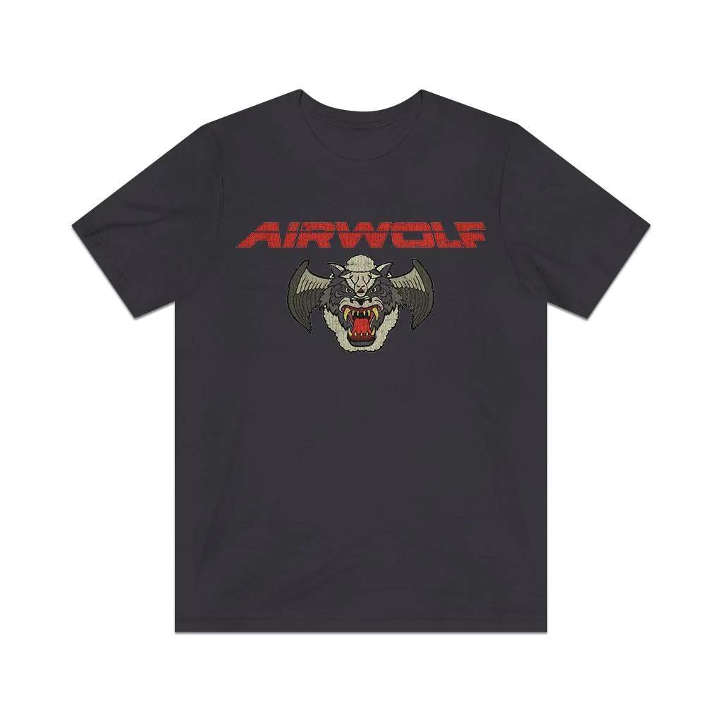 Мужская футболка Airwolf Team Insignia 1984 Винтаж
