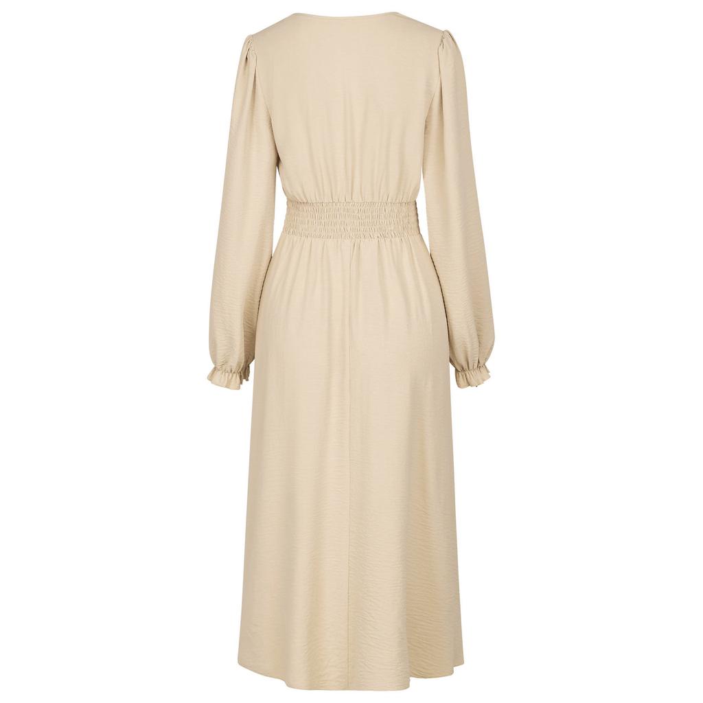 Женская осенняя юбка с v-образным вырезом на талии, однотонное платье средней длины, женское платье, женская юбка трапециевидной формы с низом