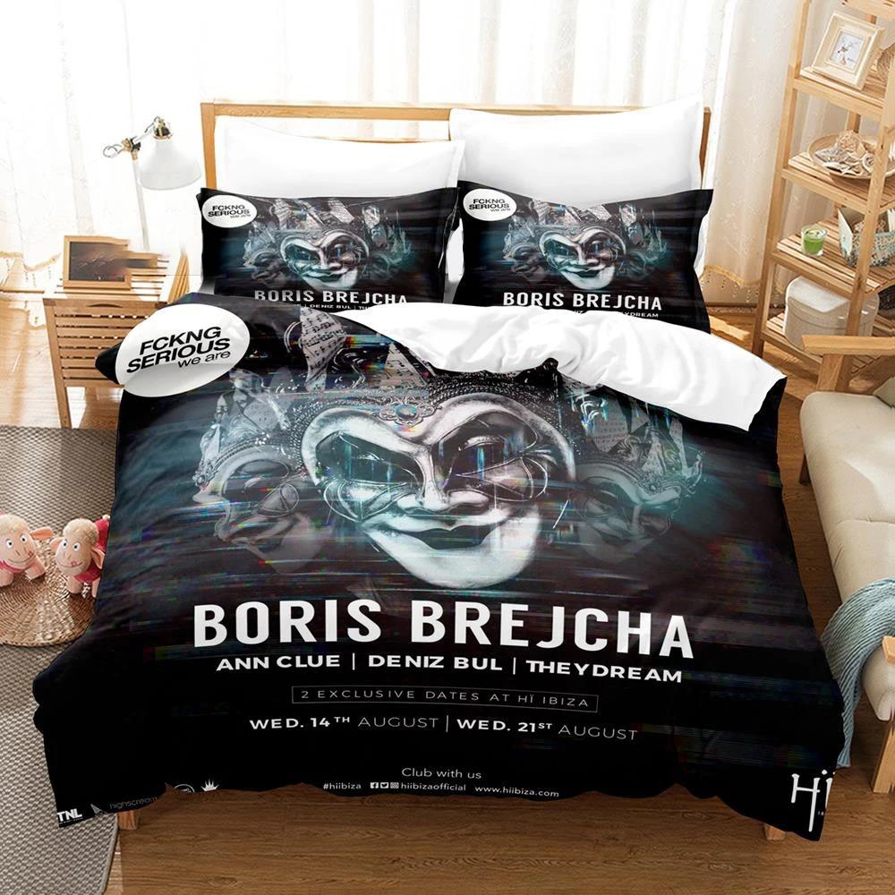 Постельное белье Boris Brejcha Размер Twin Queen Пододеяльник Наволочка для Мальчиков Девочек Детей Взрослых Модное Домашний Текстиль