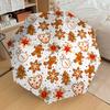 1pc Gingerbread Cookies Automatic Folding Umbrella, Heavy-Duty 8-Rib Construction, Perfect for Everyday yy251114184