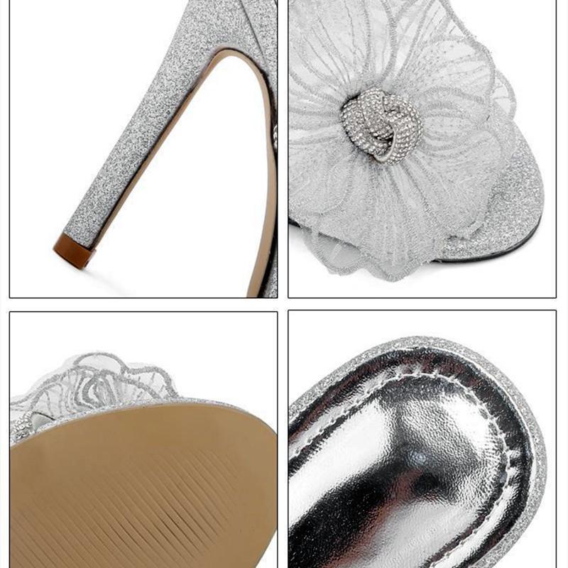 Модные модные босоножки на каблуке с вышивкой стразами и цветами, женские сексуальные тонкие каблуки, летние элегантные туфли с пряжкой и пяткой