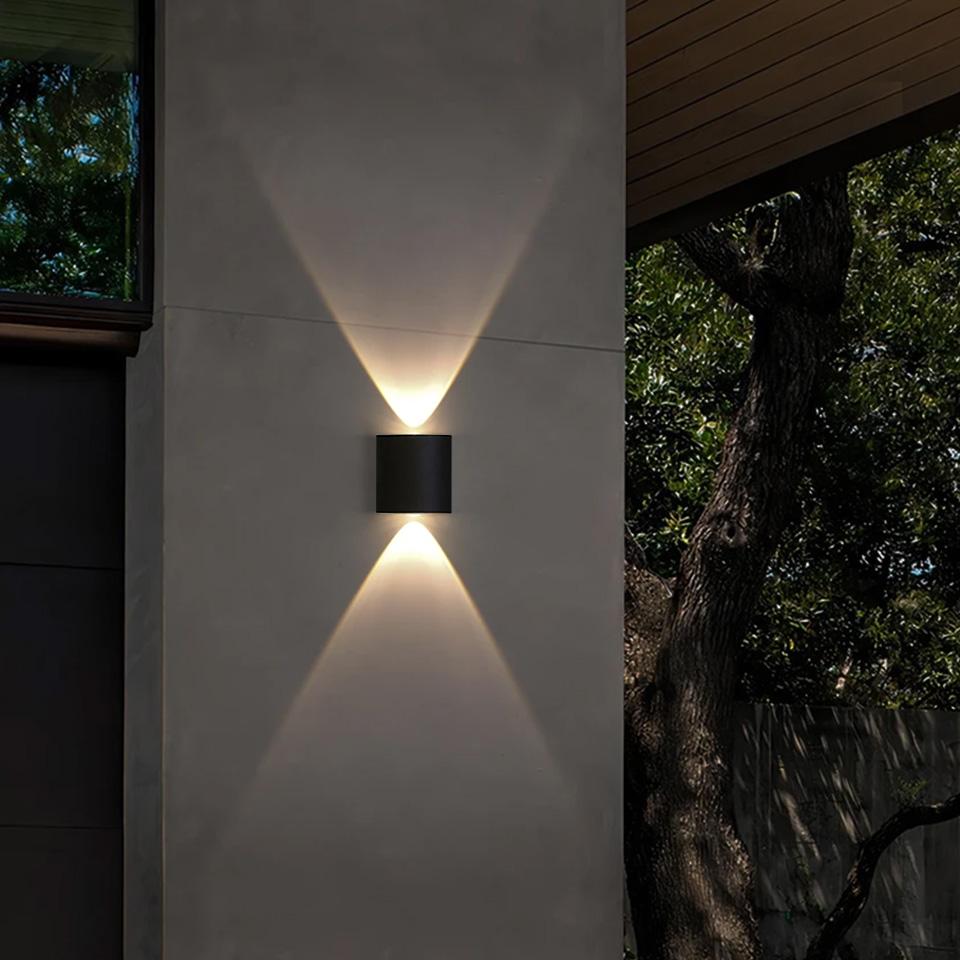 2 Вт Светодиодный настенный светильник Уличный водонепроницаемый Садовое освещение Внутренний Спальня Гостиная Лестница Настенный светильник