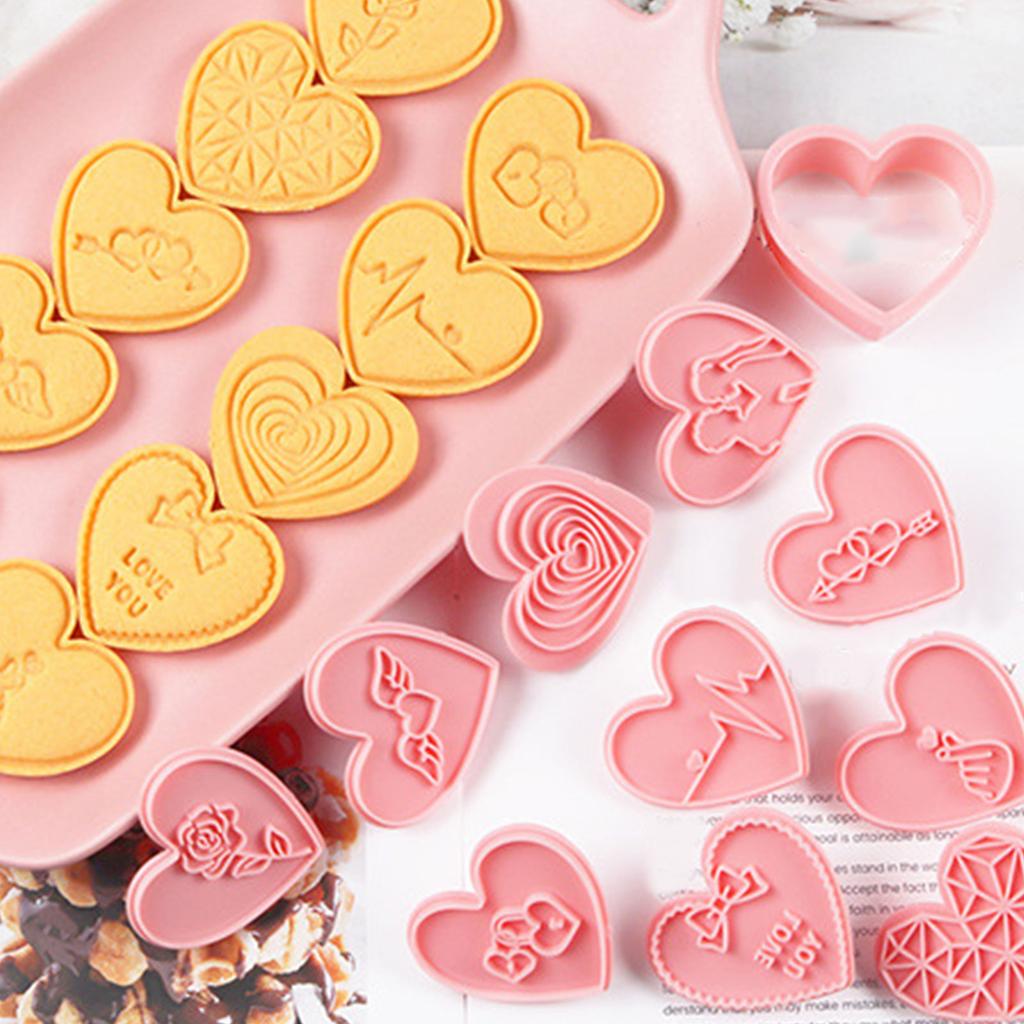 Формы для печенья пищевого класса Формы для печенья Серия ко Дню Святого Валентина Маленькие формы для печенья, подходящие для особых поздравлений