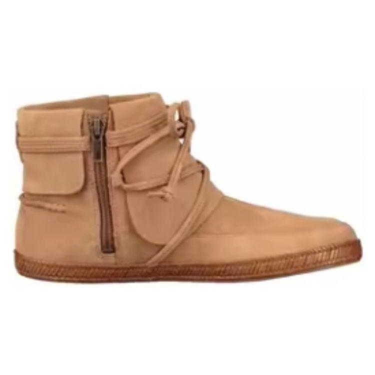 UGG Кожаные ботильоны на плоской подошве со шнуровкой и круглым носком, удобные женские ботинки каштаново-коричневого цвета 1019129-CHE