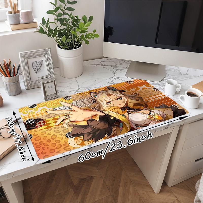 1Pc Fantasy Art Characters Gaming Mouse Pad Keyboard Desk Mat Non-slip Rubber Lock Edge Waterproof Computer Mousepad for Office Home Decor S1433