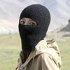 Full Face Ski Warm Knitted Balaclava Hats Bonnet 2 in1 Mask Beanies Hats  Outdoor