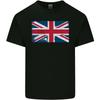 Потертая флаг Union Jack Великобритания Мужская хлопковая футболка Унисекс футболка