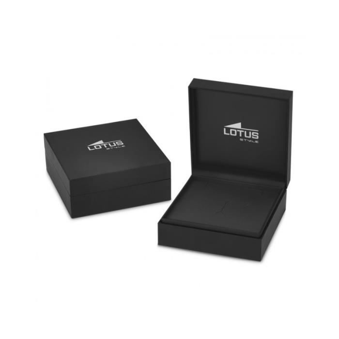 Bracelet - Lotus Style - Men In Black - Acier Argenté - Résistant - Tendance